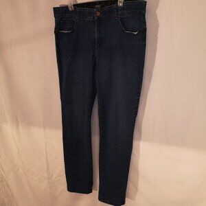 Jones New York Ladies Straight Leg Blue Jeans